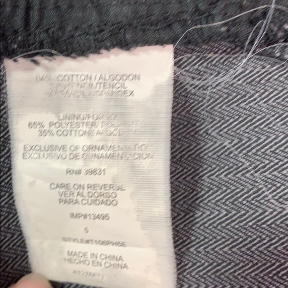 Jolt Pinstriped Dark Gray Skinny Pants Small - Picture 4 of 5